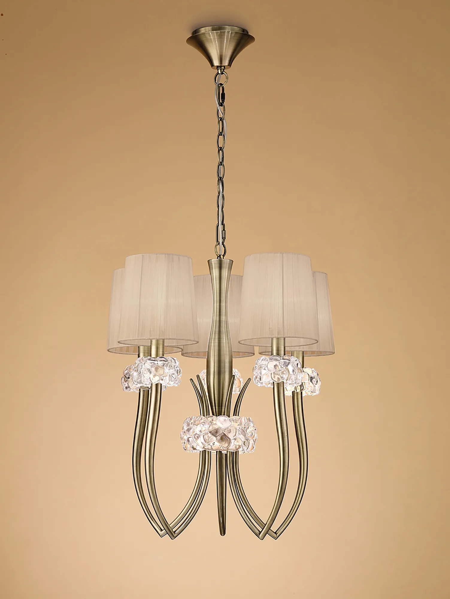 Loewe Antique Brass-Soft Bronze Ceiling Lights Mantra Multi Arm Fittings Loewe Antique Brass-Soft Bronze Ceiling Lights Mantra Multi Arm Fittings